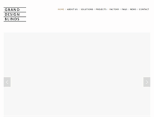 Tablet Screenshot of granddesignblinds.com